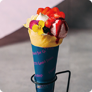 いちごのクレープ