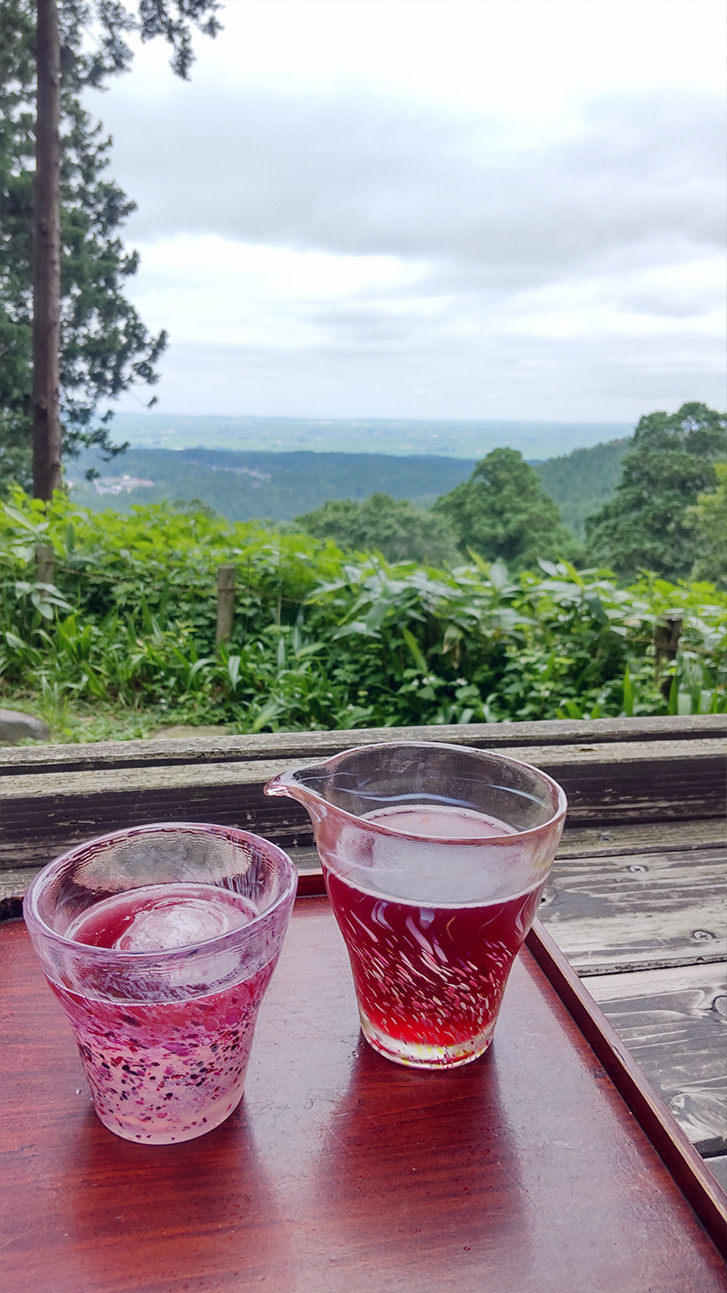 羽黒山　二の坂茶屋にて　鶴岡市