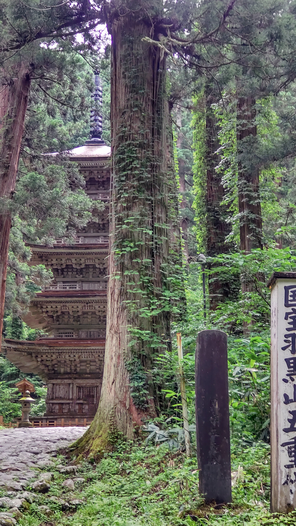 羽黒山　国宝　五重塔